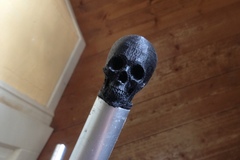 Skull end cap for bike. 